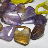 14 inches Full strand- High Quality So Gorgeous - AMETRINE - Step Cut Faceted Nuggest super sparkle huge size - 20 - 25 mm Long Approx